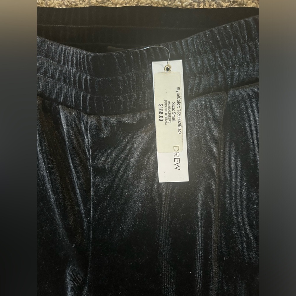 Drew NWT velvet wide leg pull on pants with floral embroidery size small - Picture 5 of 10